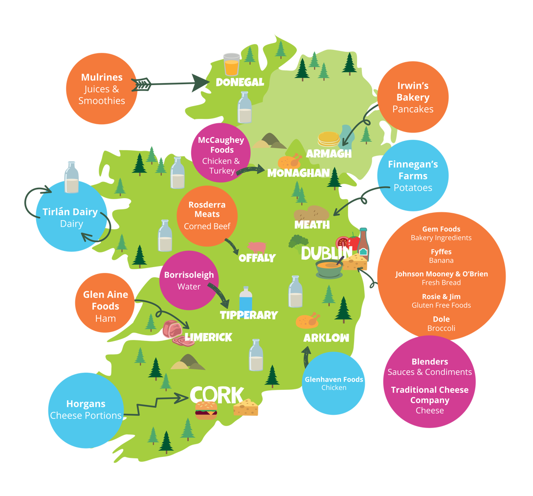 Glanmore Supplier Map August 25 (1)