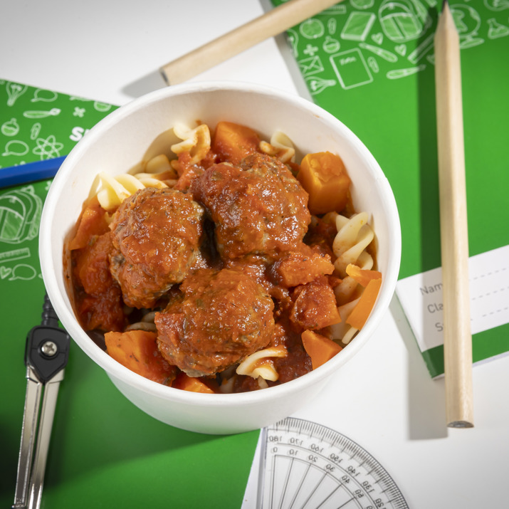 HOT Mamma's Italian Meatballs In Tomato Sauce, Carrots And Fusilli Pasta 10